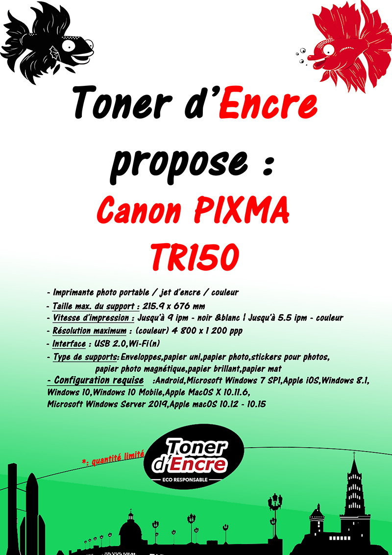 Semaine 4 - Imprimante MP Canon TR150 portable