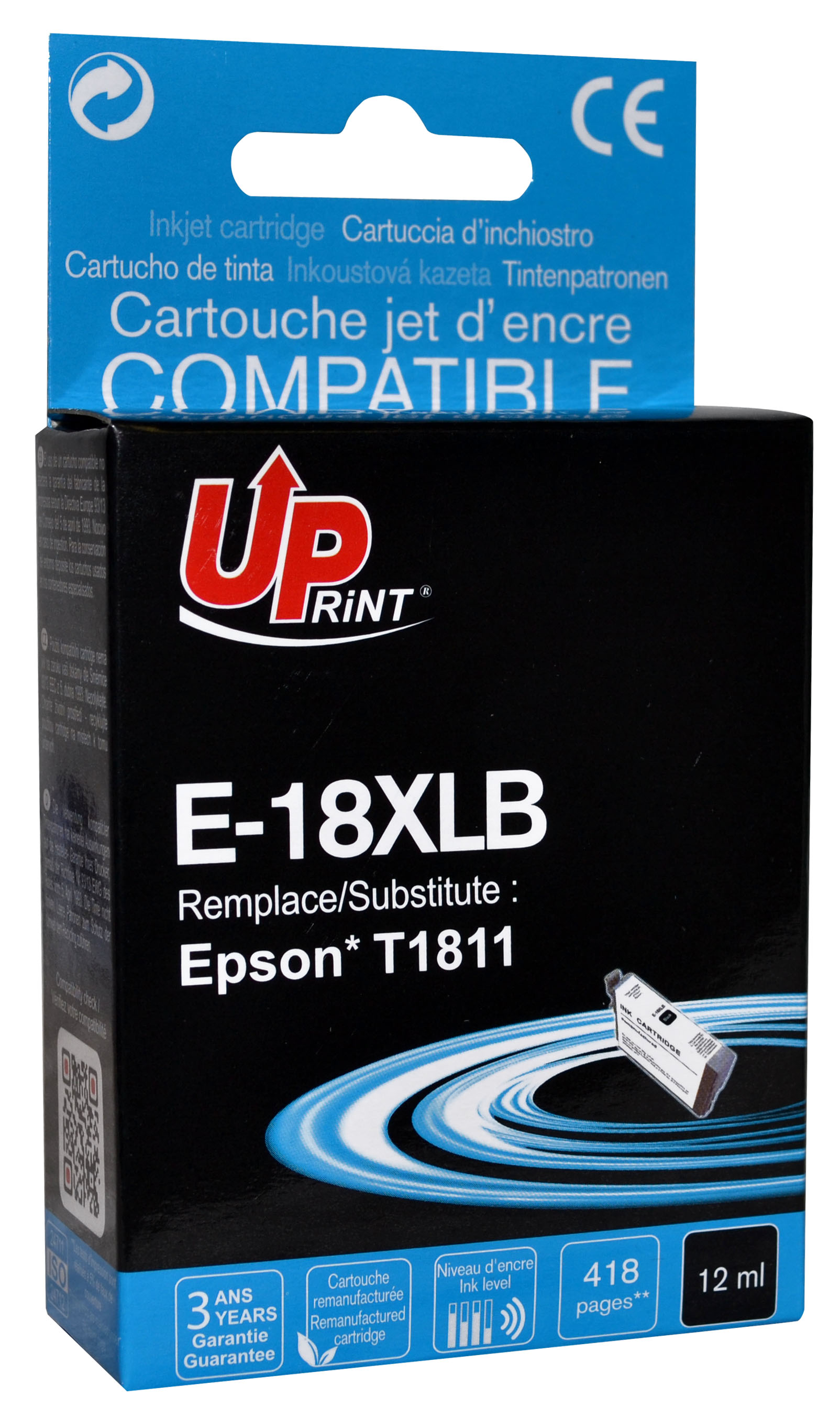 Epson 603XL Pack cartouches d'encre compatibles - Marque UPrint