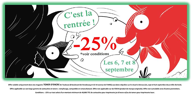 Semaine 35 - Promo Aout 2018